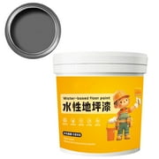 pathside 300ml Waterproof Water-Based Epoxy Floor Paint, Garage Floor Paint, Quick-Dry Anti-Slip Water-Based Floor Paint, Anti-Slip Concrete Floor Paint, Water-Based Floor Paint (Medium Grey)